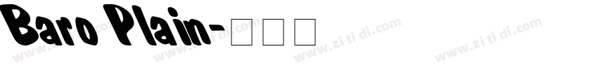 Baro Plain字体转换